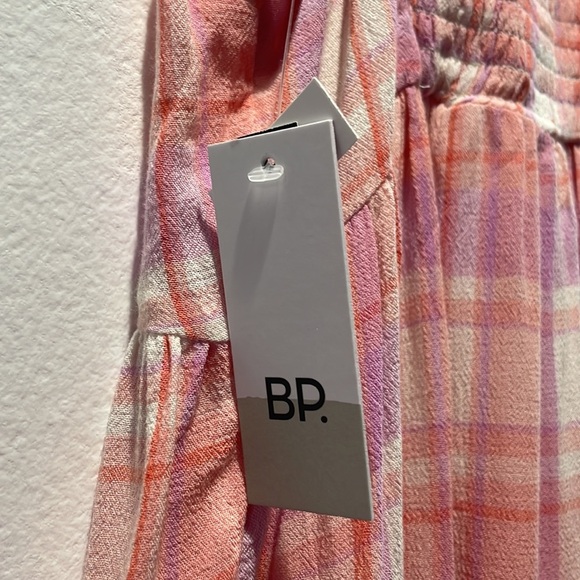 NWT BP Pink Plaid Strappy Summer Mini Dress - Picture 8 of 8